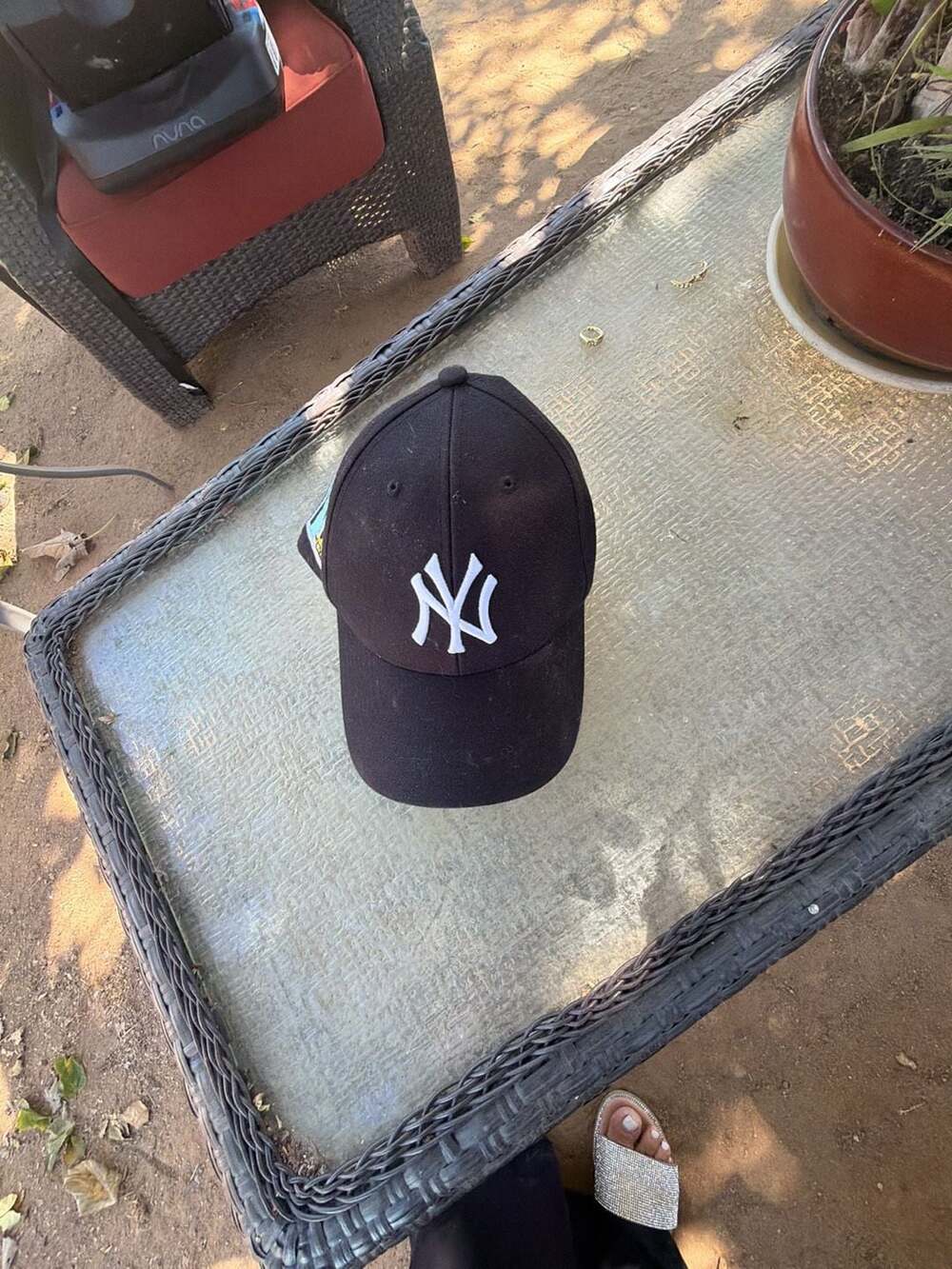 '47 Brand New York Yankees MLB JFK Stamp Black Adjustable Hat Cap